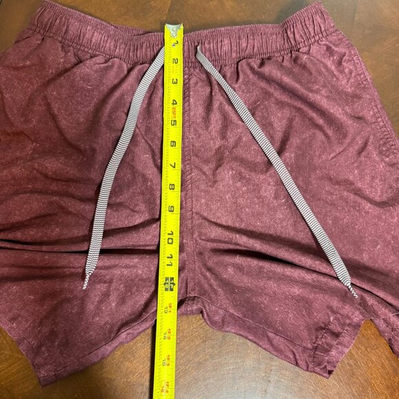 Goodfellow & Co Mens Maroon Elastic Drawstring Swim Shorts M - Picture 8 of 11